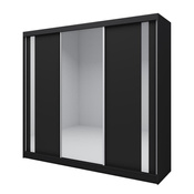 Schwebetürenschrank SANDY mit Spiegel und 3-türig Schrank