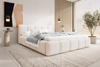 Design Polsterbett mit Stauraum 120x200 Weiß 