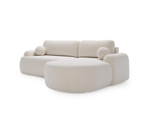 Freistehendes Ecksofa L Form OLIO Weiß