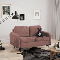 Schlafsofa mit Bettkasten 157 cm breit BELLA Rosa