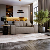 Schlafsofa mit Bettkasten kleine 188 cm breite MALAG Beige