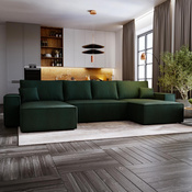 Ecksofa U-Form MALAG Grün