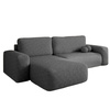 Ecksofa L-Form Links Schlaffunktion Stauraum Tedis Graphit