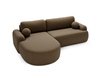 Designsofa L Form OLIO Braun