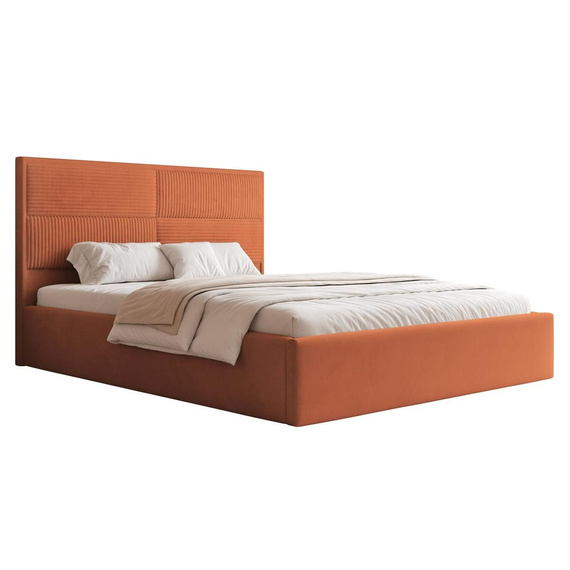 Kupfer Polsterbett mit Stauraum Metallrahmen 180x200 SAONA