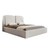 Elegant Designerbett mit Bettkasten grau 160x00 LANZA