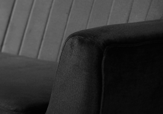 2 Sitzer Sofa für das Wartezimmer TULIO GRAPHIT 
