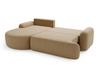 Modernes Ecksofa mit Schlaffunktion L Form OLIO Beige