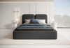Komfort Polsterbett Bouclé 120x200 Graphit BUBBLE III