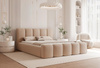 Bubble Design Gepolstertes Bett 140x200 Beige HERME