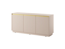 Kommode mit Fronten gefräst Beige GLAM