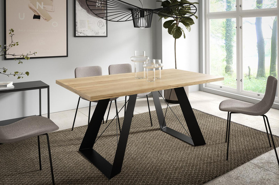 Eleganter Esstisch 160–260 cm Eiche halifax LENO