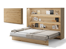 Schrankbett für kleine Räume BED CONCEPT 120x200 Eiche Artisan