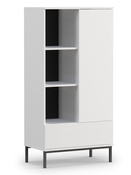 Elegant Regal mit Schublade MENS Weiß