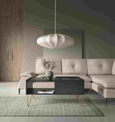 Couchtisch auf hohen Beinen ARUB Schwartz