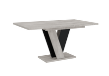 Esstisch Küchentisch MANO Beton+Schwarz