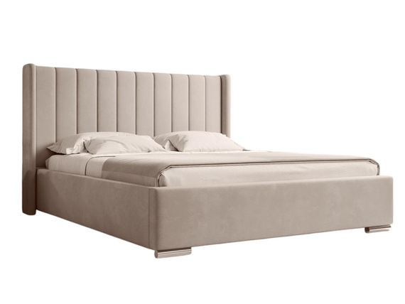 Polsterbett mit Bettkasten und Lattenrost PALMA Beige