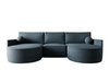 Komfortables Ecksofa U Form OLIO Blau