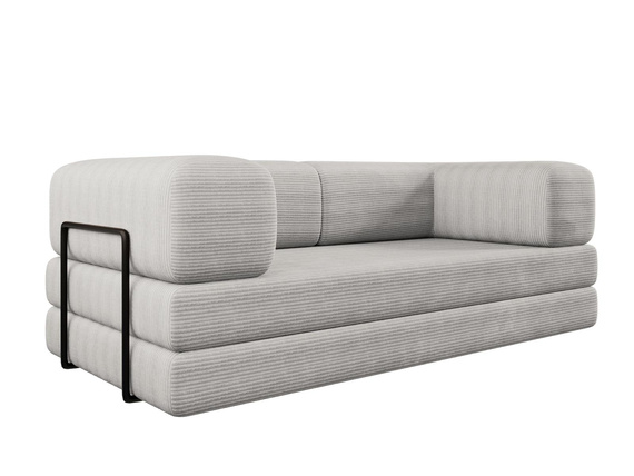 Modernes Sofa Grau Cord Stofff LAMILO