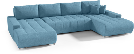 Großes Ecksofa in U-Form für Wohnzimmer MONA Beige