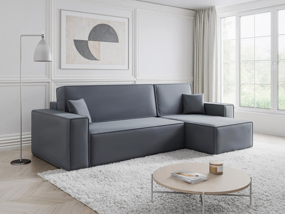 L-form Ecke mit universelle Ottomane CARLS GRAPHIT