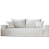 Modern cordstoff Schlafsofa weiß CORDI