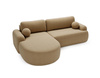 Modernes Ecksofa mit Schlaffunktion L Form OLIO Beige
