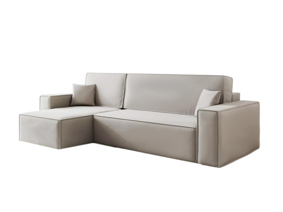  L-form Ecke mit universelle Ottomane CARLS BEIGE