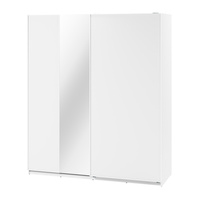 Schwebetürenschrank LAVIAS mit Spiegel Weiß