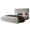 Elegant Designerbett mit Bettkasten Grau 180x200 GINNY