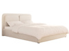 Modernes Creme Polsterbett mit Holzrahmen 140x200 LEA