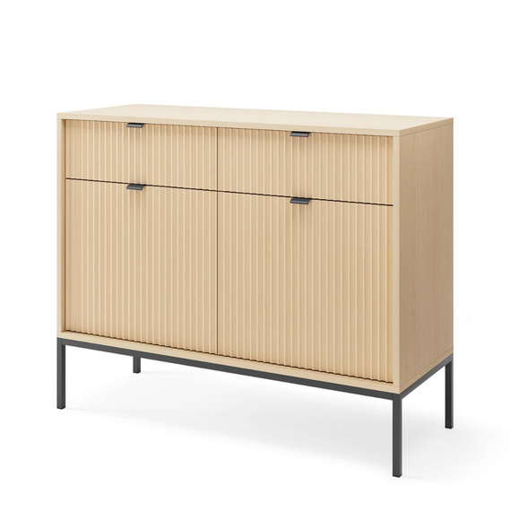 2-türige Kommode mit schwarzen beinen NANCY