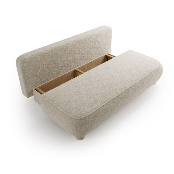 Sofa ohne Armlehnen, moderne runde Form, Moderne Couch