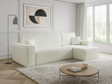 Schlafsofa mit Bettkasten CARLS Creme BOUCLE