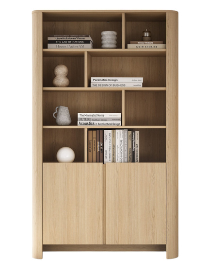 Bücherregal mit türen Eiche vicenza BORS