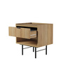 Nachttisch Japandi mit Schublade braun COLGO
