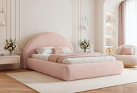 Modernes Komfortbett Rosa 180x200