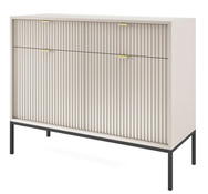 Kommode Schmal NANCY Caschmir+Schwarz