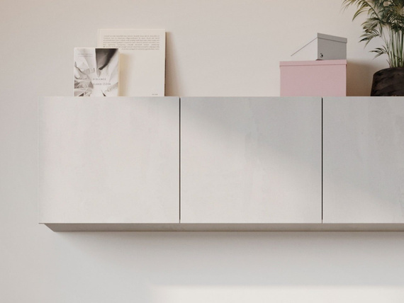 Schreibtisch mit Schubladen, hängendes Regal, Modern Jugendzimmer