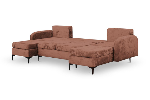 Ecksofa U-form BELLA Graphit