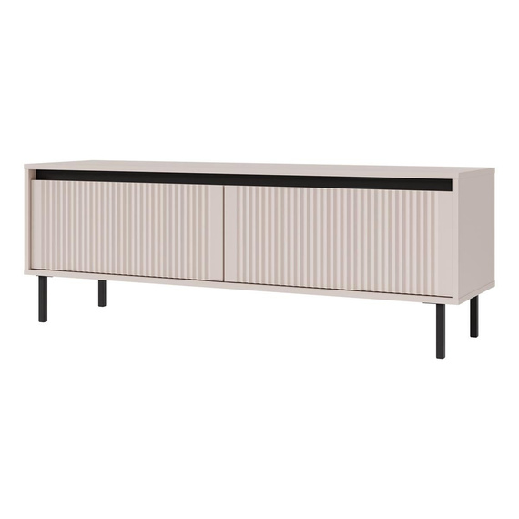 Fernsehschrank mit Füßen 140 cm zwei türen beige Ciao