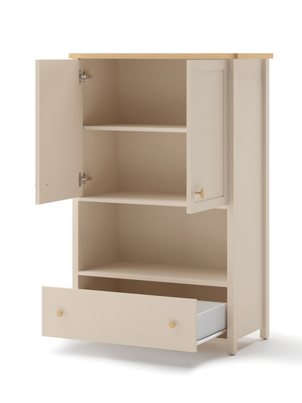 Bücherregal mit Schublade Beige STARS