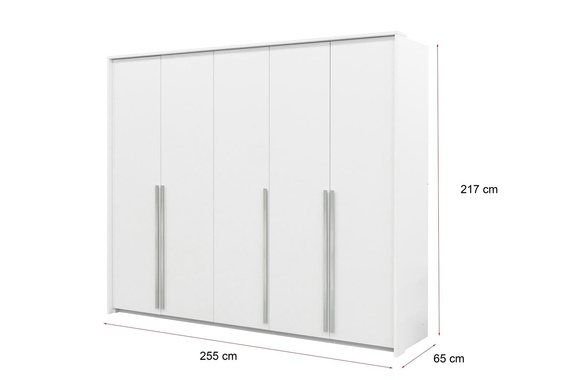 Geräumige Garderobe für den Flur GOLDAS Weiß