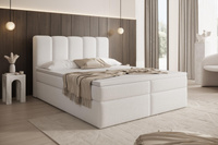 Komfortables Boxspringbett 180x200 Weiß BELLO