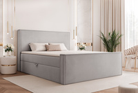 Luxus Boxspringbett mit Bettkasten 120x200 Grau