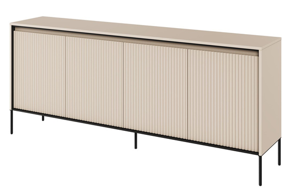 Kommode mit 4 Türen und LED-Beleuchtung FLORE 193x40x83 cm) 