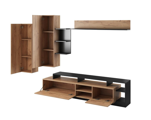 Wohnwand  MONIAS eiche craft 