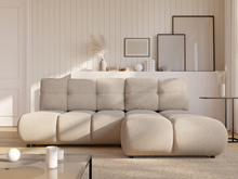 Moderne Eckcouch Hellbeige VETTO