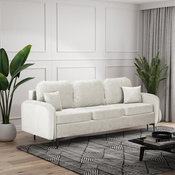 Sofa mit Schlaffunktion 228 cm breit  BELLA Creme