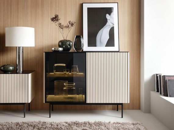 Moderne schmale Kommode Kaschmir 107 cm OMBIS